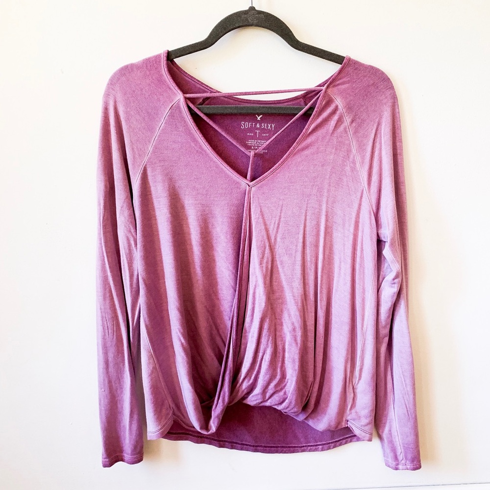 American eagle soft and sexy detailed blouse